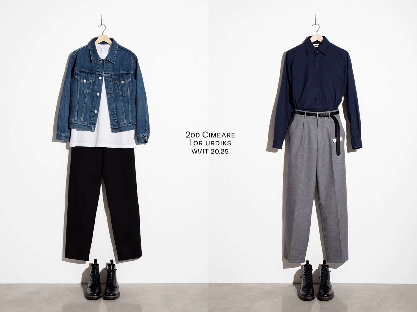 A fictional shared outfit post on a phone